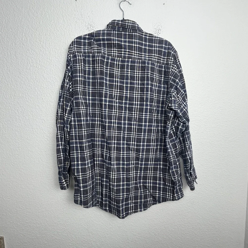 Wrangler Riggs Shirt Men XL Multicolor Buffalo Plaid Cotton Workwear Button Down